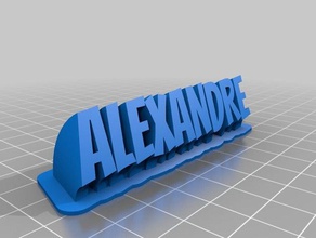 alexandre de la oficina personalizado 3d print model - Mito3D