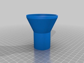 funil fumante tubo comida e bebida 3d print model - Mito3D