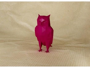 owl decoración de la montaje en pared 3d print model - Mito3D