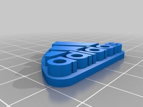 adidas clave de la cadena La impresión en 3d llavero caín 3d print model - Mito3D