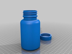 acetone containers customized 3d print model - Mito3D