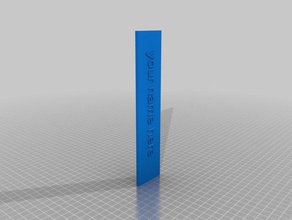 name tag-name tag-Basis 3d print model - Mito3D