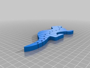 flexi-lontra animais articulada articulação flexi flexível lontra 3d print model - Mito3D