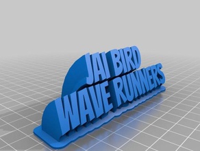j pájaro de la oficina personalizado 3d print model - Mito3D