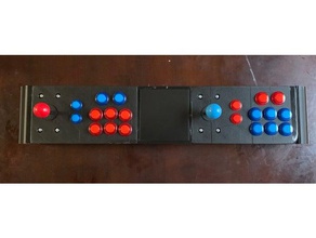 portátil retrô pi de dois jogadores do sistema jogos vídeo arcade controlador o mame retrogaming retropie retro 3d print model - Mito3D
