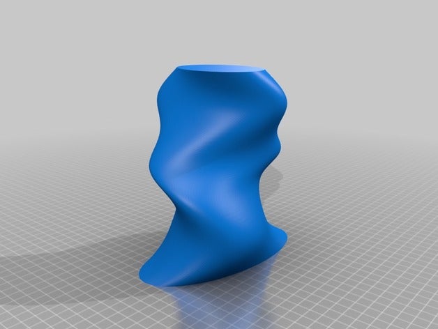 formes irrégulières vase décor de fleurs design moderne 3D print model - Mito3D