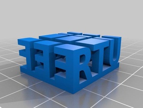 meine angepasste stereo-text Skulpturen kundengebundene 3d print model - Mito3D