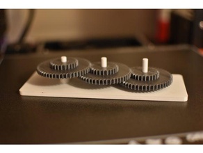 gear ratio demo 3d printing gears box 3d print model - Mito3D
