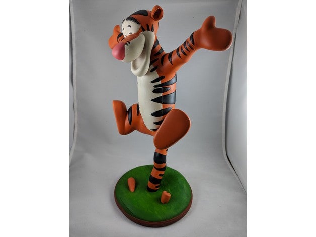 tigrou rebondir sculptures de disney winnie pooh 3D print model - Mito3D