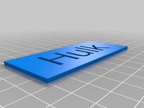 hulk-dessus jeux personnalisé 3d print model - Mito3D