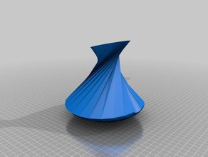 vase no 1 decor flower twisted 3d print model - Mito3D