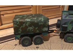 trailer wpl rc caminhão do exército b36 ural r c veículos 3d print model - Mito3D