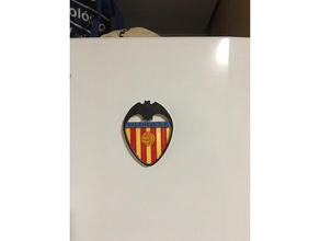 fc valencia logo magnet gadgets football team valenciacf 3d print model - Mito3D