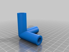 il mio personalizzato 3 vie connettore di giunzione parti su misura 3d print model - Mito3D