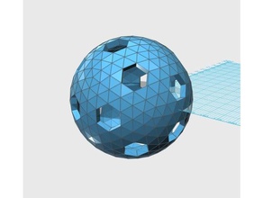 geodésica 6v esfera padrão 0 1 2 15 16 17 arte da matemática cúpula 3d print model - Mito3D