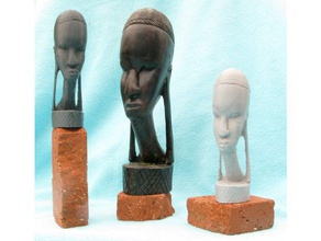 wood carving head scans & replicas 3d print model - Mito3D