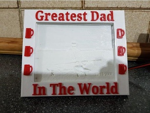 greatest mum & dad frame my lightbox decor 3d print model - Mito3D