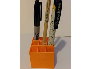 customisable organiser organization customizable customizer kitchen organizer openscad pen holder tool tools 3d print model - Mito3D