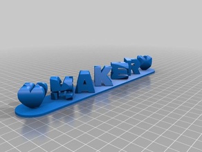 mankato maker space signs & logos customized 3d print model - Mito3D