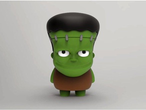 frankenstein jouets & jeux famille addams dessin animé chibi figure jeu le monstre jouet zombie 3d print model - Mito3D