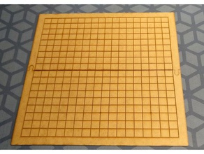 goban 19x19 taglio laser giocattolo & accessori di gioco boardgames da tavolo componenti giochi il logo 3d print model - Mito3D