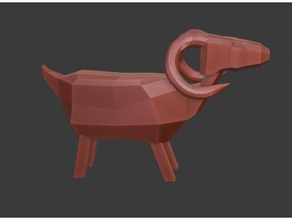 goat - simple model animals animal 3d print model - Mito3D