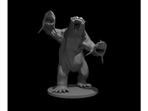 sharkenbear giochi e giocattoli orso shark 3d print model - Mito3D