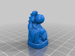yoshi buddha sculture il mario pop-buddha super 3d print model - Mito3D