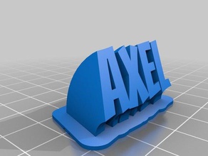 axel office customized 3d print model - Mito3D
