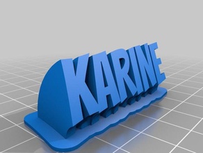 karine office customized 3d print model - Mito3D