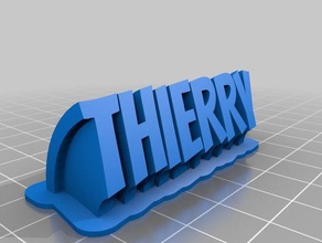 thierry bureau de personnalisé 3d print model - Mito3D