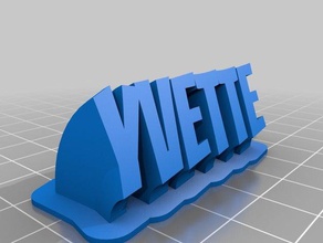 yvette office customized 3d print model - Mito3D
