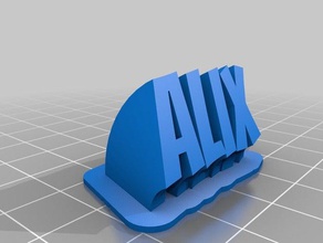 alix office personalizado 3d print model - Mito3D