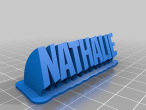 nathalie office customized 3d print model - Mito3D