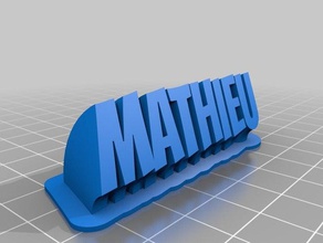 mathieu office customized 3d print model - Mito3D