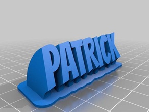 patrick office customized 3d print model - Mito3D