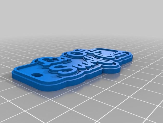 ola llavero llaveros personalizado 3D print model - Mito3D