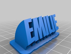 emilie ofis özelleştirilmiş 3d print model - Mito3D