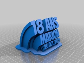 18ans marion office customized 3d print model - Mito3D