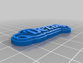 dez keychains customized 3d print model - Mito3D