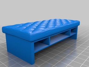 chambre à coucher banc modèle de meubles lit la le stockage 3d print model - Mito3D