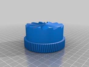 updated grinder top v2 herb - reduced diameter smoother operation household supplies 3d print model - Mito3D