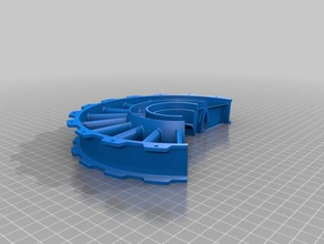menores fã do estator carcaça de suporte oferece A impressão 3d turbina 3d print model - Mito3D