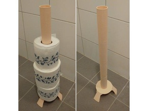 tp dostum banyo kağıt tuvalet kağıdı tutucu 3d print model - Mito3D
