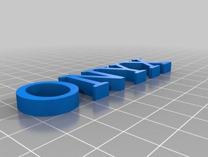 mi texto personalizado 3d print model - Mito3D