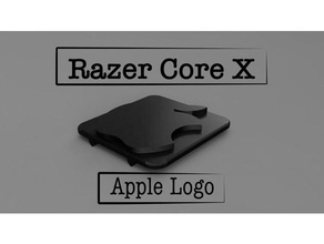 apple, le logo razer x de base ordinateur 3d print model - Mito3D