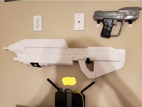 suportes de parede ma5c halo rifle assalto brinquedo & acessórios para jogos 3d print model - Mito3D