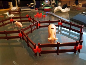 playmobil cerca de pequenos animais brinquedos & games 3d print model - Mito3D