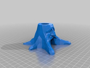 deku tree ocarina stand repaired split easier printing sculptures dekutree zelda 3d print model - Mito3D