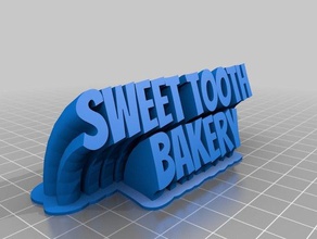 los dulces de la panadería oficina personalizado 3d print model - Mito3D